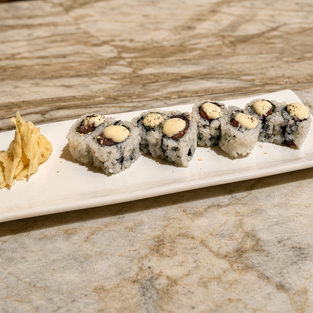 Hamachi and Scallion Roll.