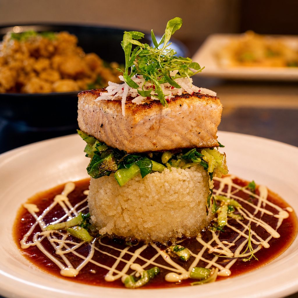 Togarashi Spiced Salmon.