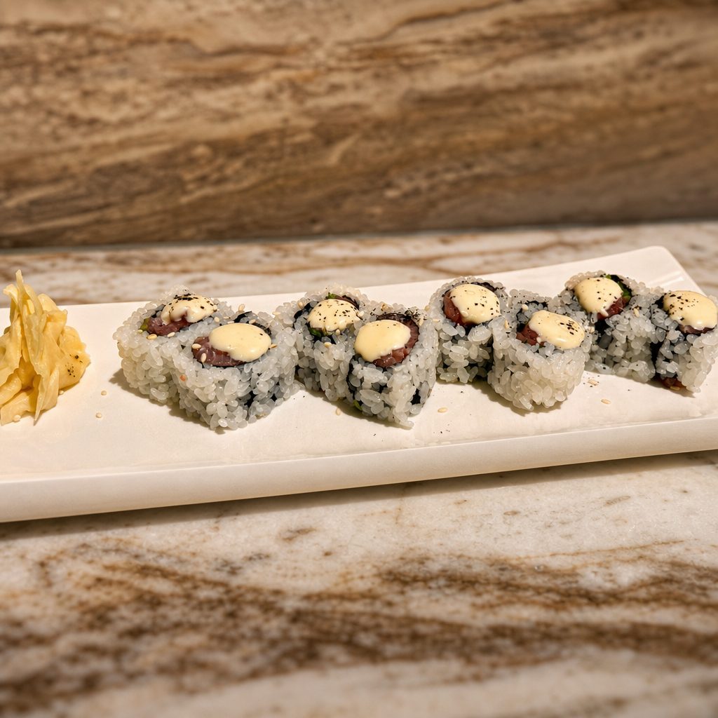 Hamachi and Scallion Roll.