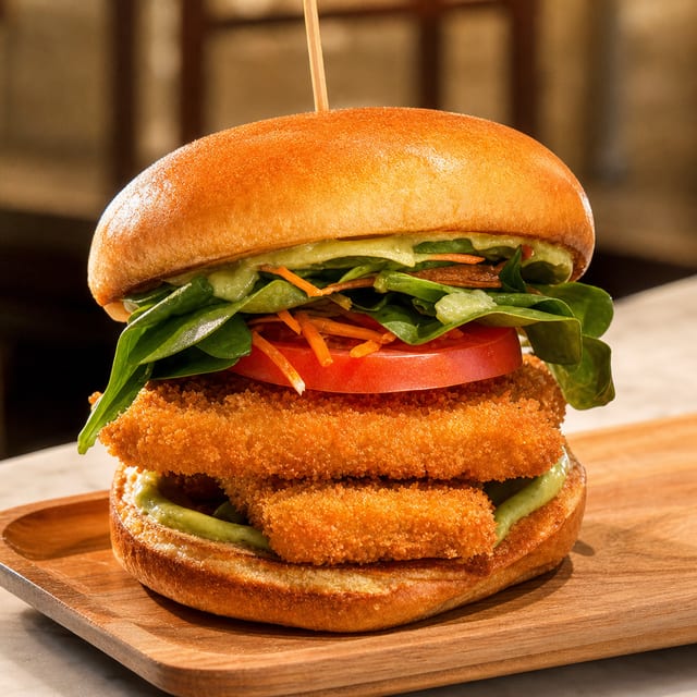 Crispy Tofu Sandwich.