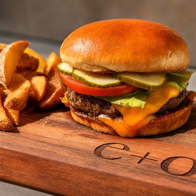 E+O Cheeseburger.
