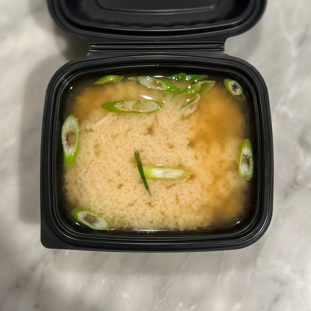 Loaded White Miso Soup.